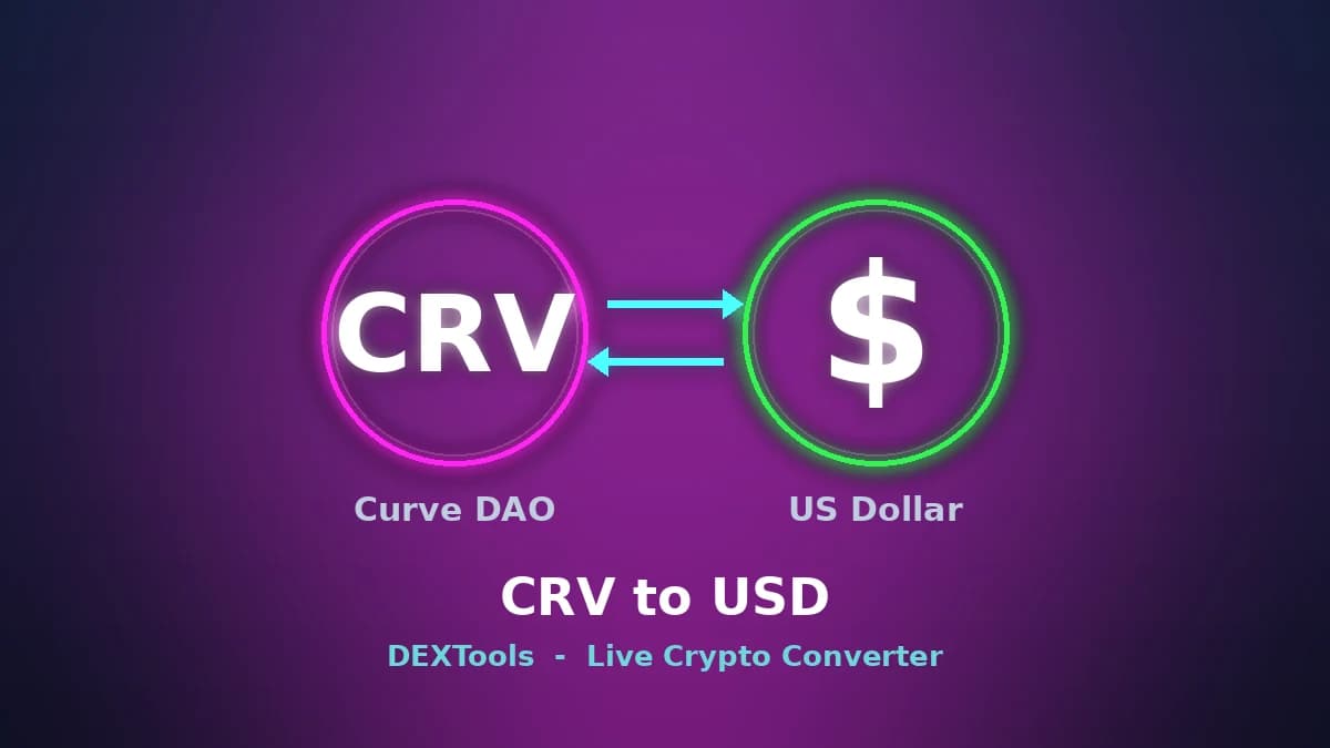 Curve DAO to USD Converter: Live CRV Price (2026)