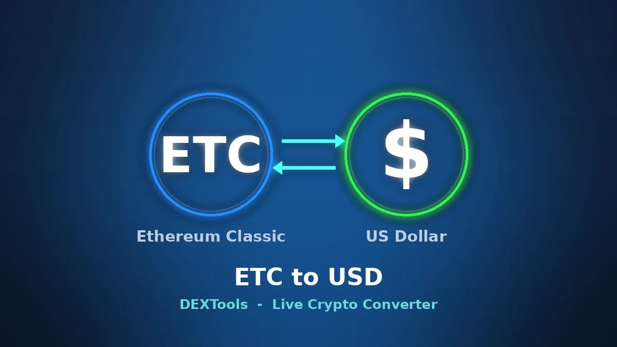 Ethereum Classic to USD Converter: Live ETC Price (2026)
