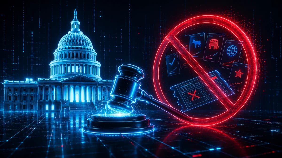 US House Bill Would Bar Lawmakers From Crypto Prediction Markets