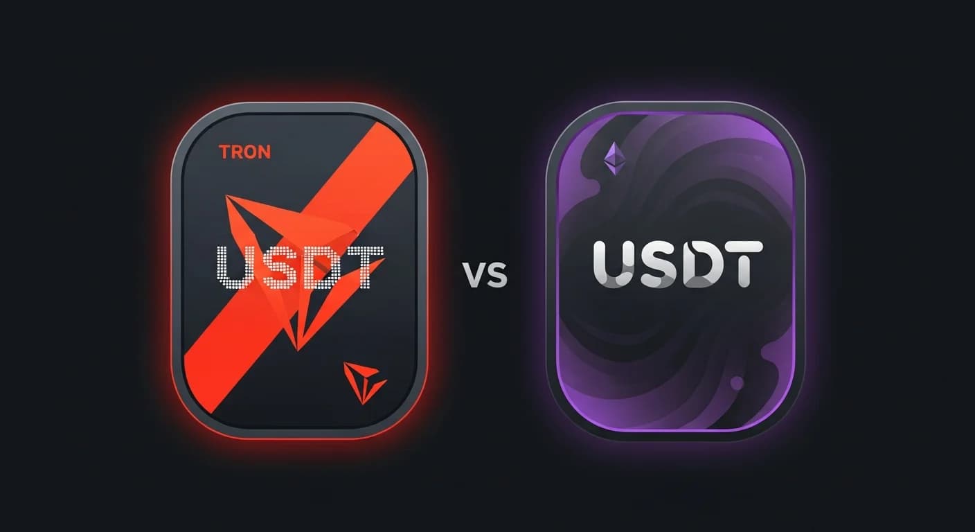 TRC20 vs ERC20 USDT: Differences & Which to Use (2026)