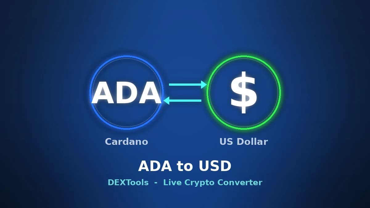 Cardano to USD Converter: Live ADA Price (2026)
