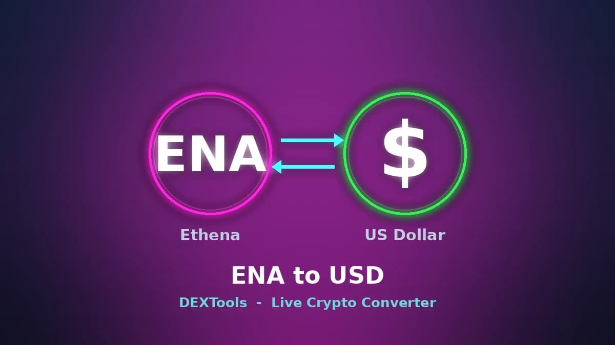 Ethena to USD Converter: Live ENA Price (2026)