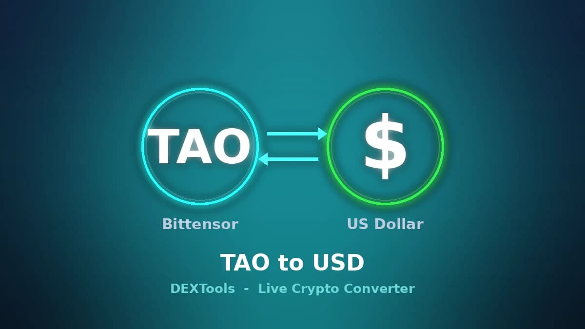 Bittensor to USD Converter: Live TAO Price (2026)