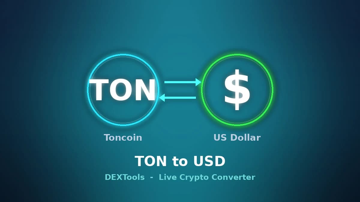 TON to USD Converter: Toncoin Price Today (Live)