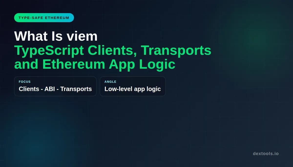 What Is viem: TypeScript Clients, Transports and Ethereum App Logic (2026)