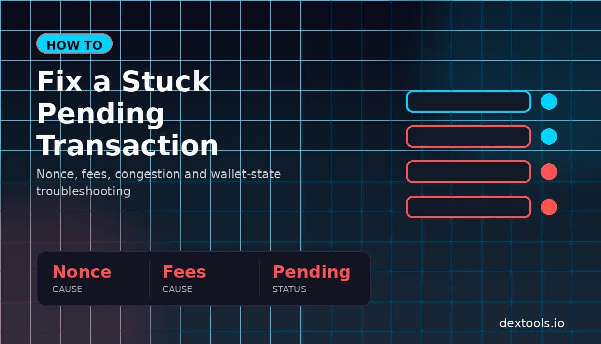 How to Fix a Stuck Pending Crypto Transaction (2026)