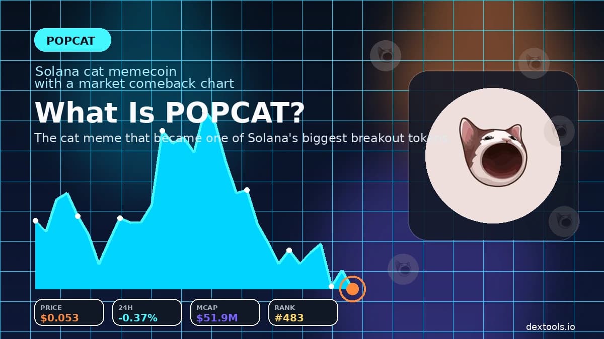 What Is POPCAT? The Solana Cat Memecoin That Hit $2 Billion Explained in 2026