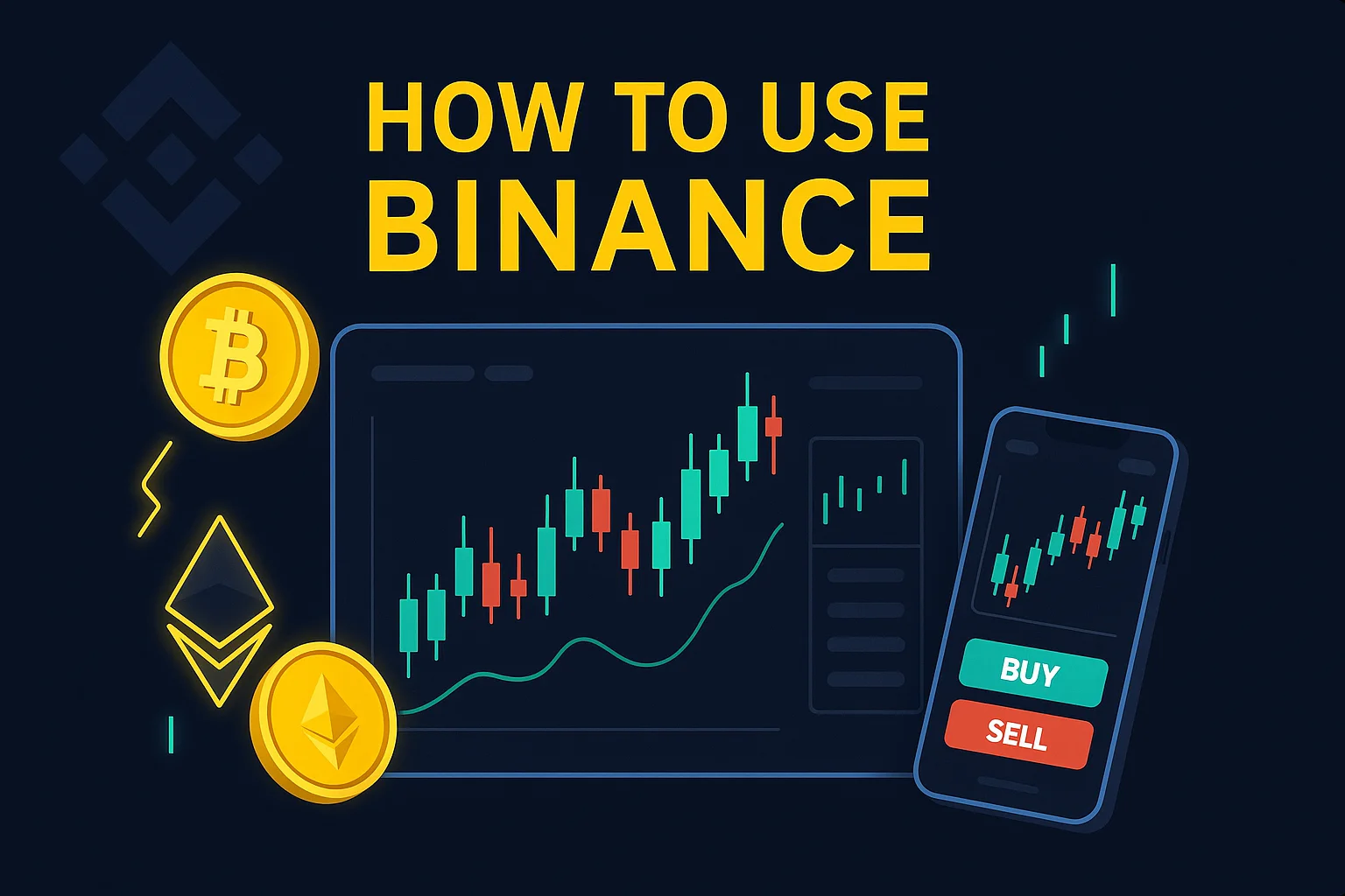 Real Binance exchange tutorial interface representing the exchange environment before a wallet withdrawal